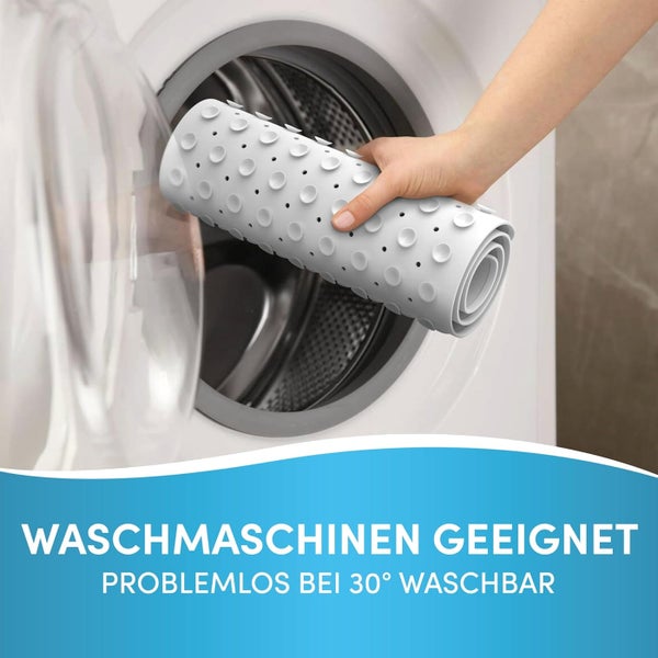 avakido® Duschmatte rutschfest Kinder - 100% BPA frei Inklusive 2 Haken zum Trocknen - Antirutschmatte, Duscheinlage - schimmelresistent & maschinenwaschbar