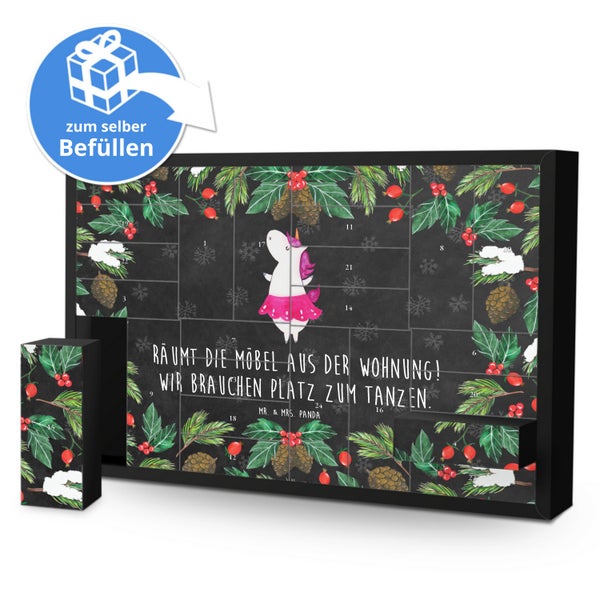 Mr. & Mrs. Panda Befüllbarer Adventskalender Einhorn Ballerina - Schwarz