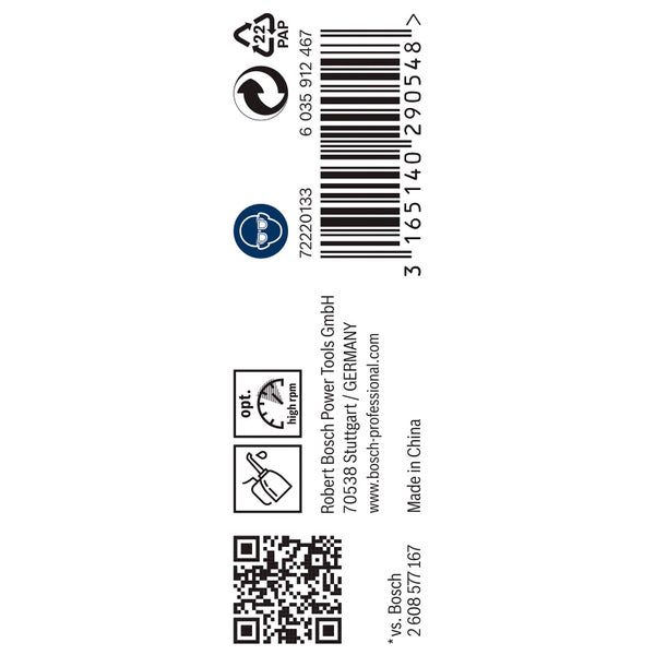 Produktinformationen und Barcode