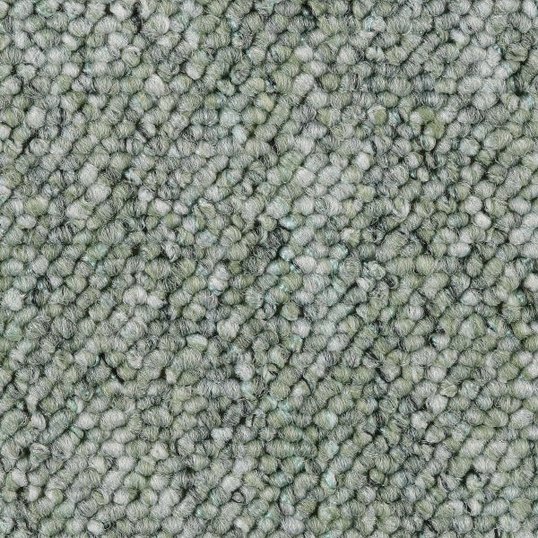 Teppichboden grün Meterware mit Schlingen Struktur und Vliesrücken 300 cm Breite (Meterware)