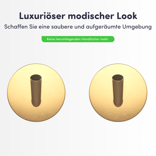 Zwei Handtuchhaken zur Wandmontage