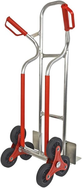 Treppensackkarre Trestles S04HS Aluminium | Treppensteiger mit Sternrädern & 200 kg Tragkraft | Profi-Transportkarre Made in EU
