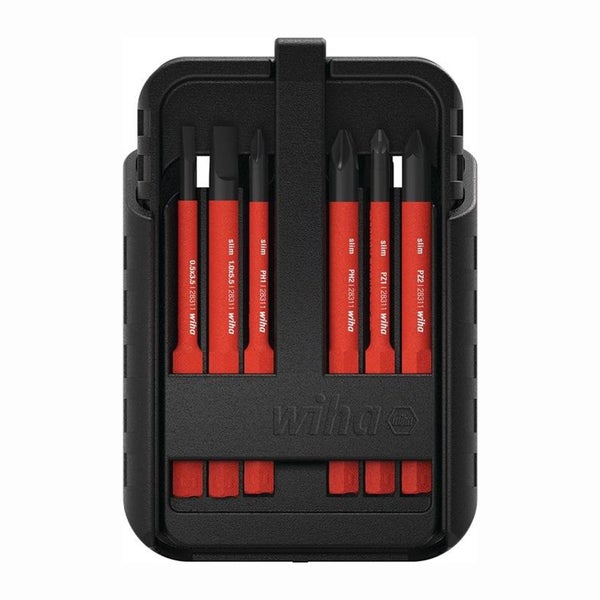 Wiha Slim Bit Set im schwarzen Etui