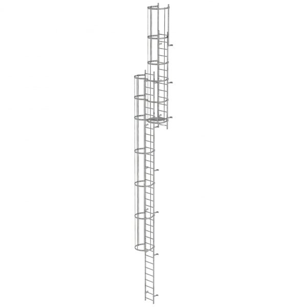 MUNK ortsfeste Steigleitern Aluminium, 11,76m SH PG2