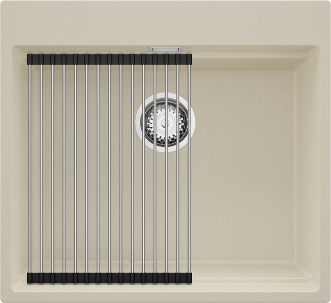 Spüle mit Abtropfgitter