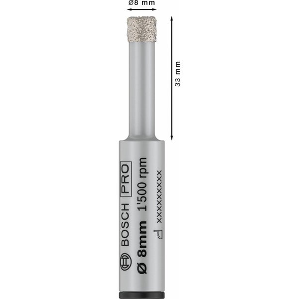 Bohrer mit acht Millimeter Durchmesser