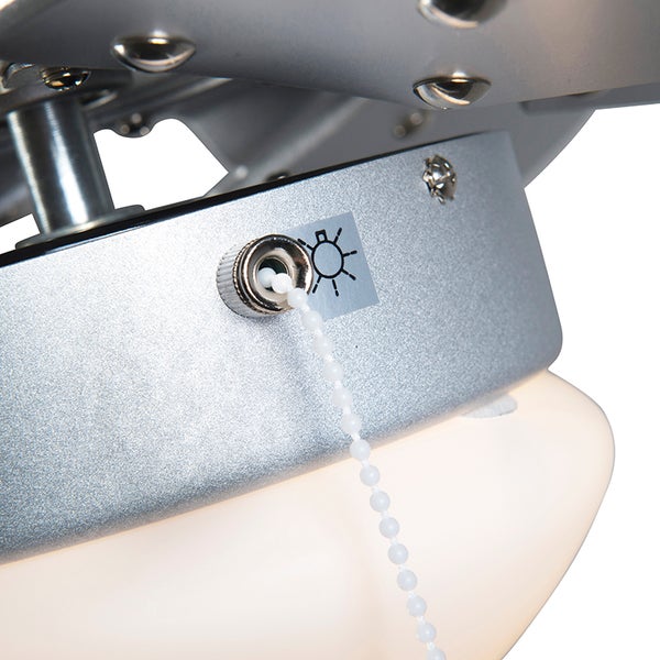 Deckenventilator mit Beleuchtung und Zugschalter zur Lichtsteuerung
