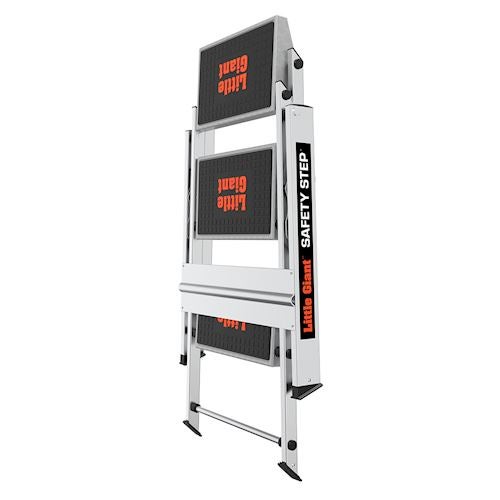 Little Giant Safety Step Klapptritt zusammengeklappt für sicheren Aufstieg im Haushalt