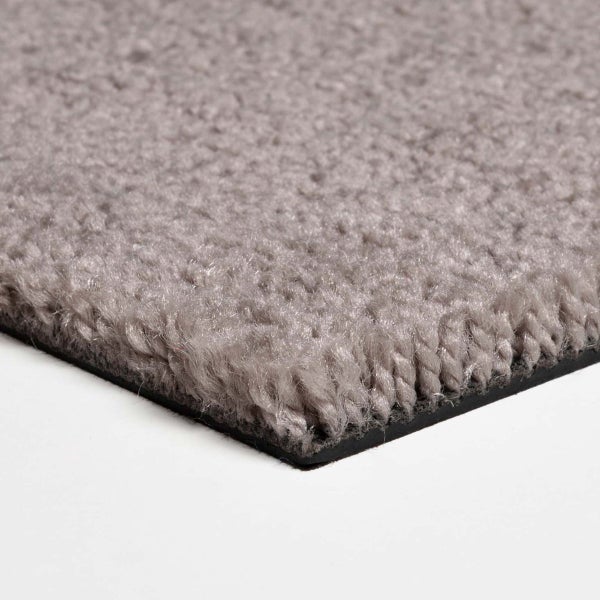 Selbstliegende Teppichfliesen flauschig Velours Teppich Fliesen grau braun für Schlafzimmer und Wohnzimmer Velour Teppichbodenfliesen in 50x50 cm