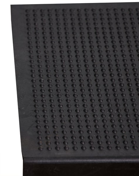 BigDean Gummi Stufenmatte 25x75cm Gummimatte Rutschschutz Treppe Stufen Außen mit Winkelkante Selbstklebend Gummistufenmatte