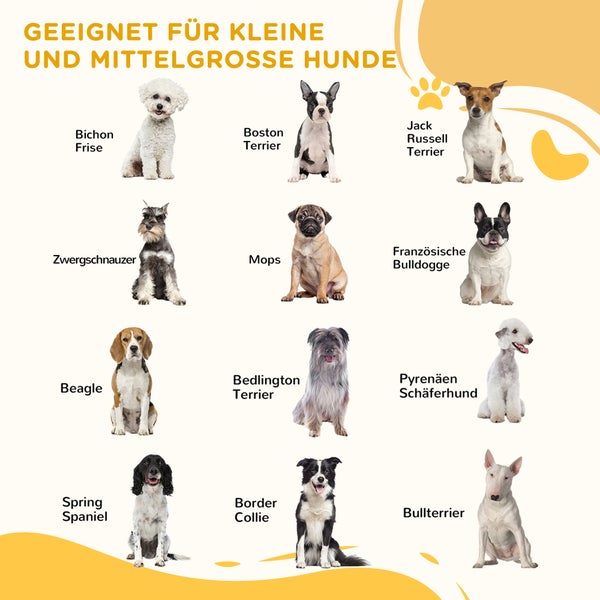 PawHut Absperrgitter Holz Freistehendes Schutzgitter für Hunde Türschutzgitter Verstellbares Hundegitter Treppengitter mit Füßen klappbares Kamingitter für Ofen Dunkelbraun 155 x 1,5 x 76 cm