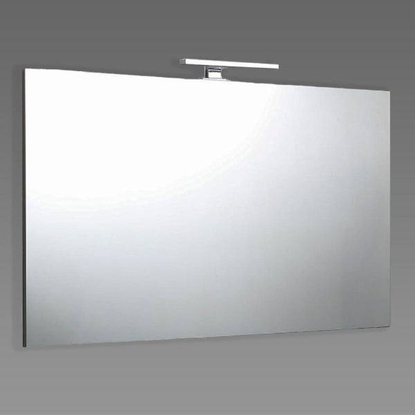 Wandspiegel 120x70 mit verchromter Badleuchte