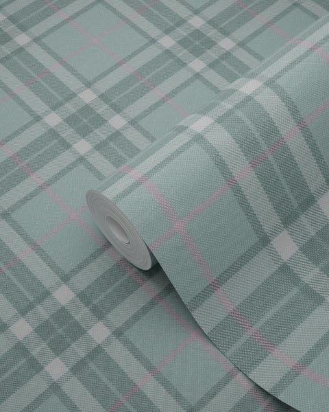 Tapetenrolle mit Karomuster