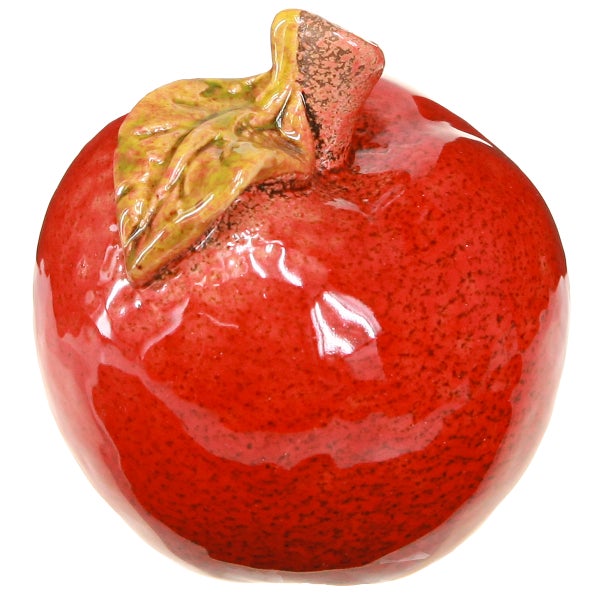 Dekorative Apfelfigur aus Keramik