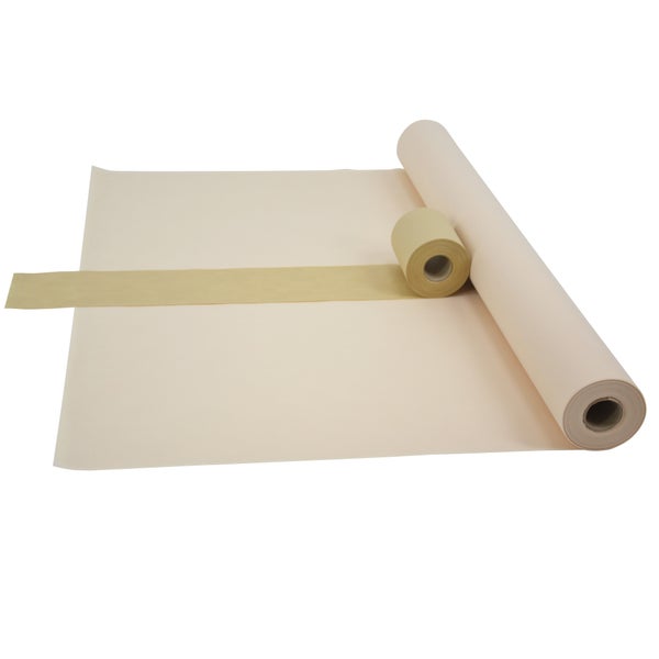 Sensalux Kombi-Set 1 Tischdeckenrolle 1m x 25m creme + Tischläufer 15cm beige