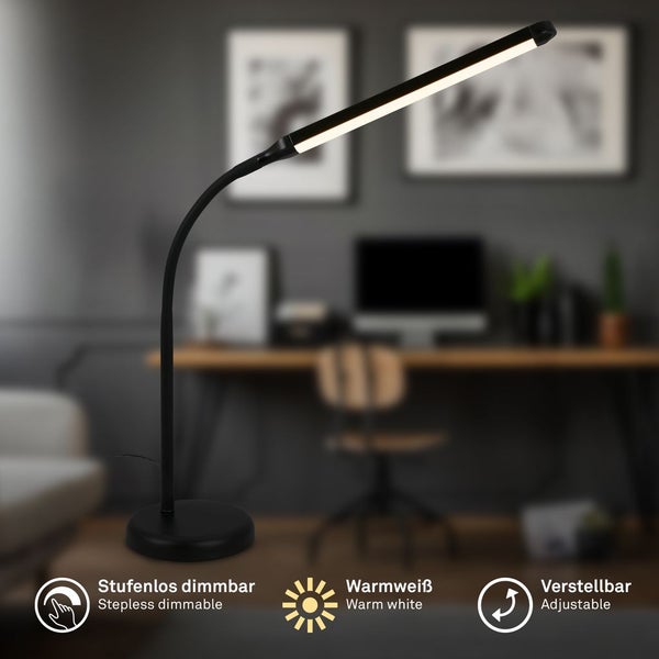 LED Schreibtischlampe Tischlampe Büroleuchte Dimmbar Touch Warmweiß Schwenkbar