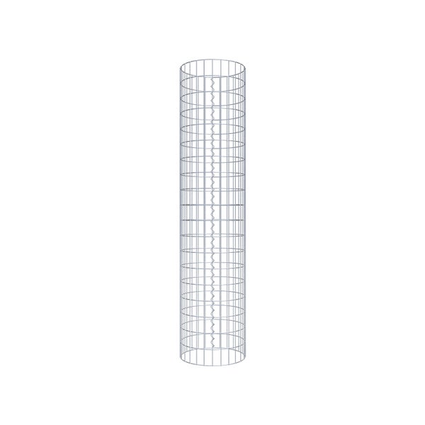 Gabionensäule Durchmesser 42 cm, MW 5 x 10 cm rund - Höhe: 1,90 m