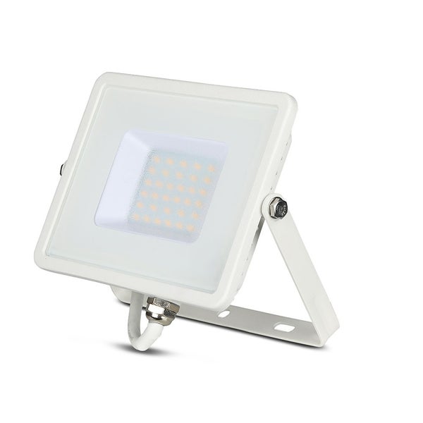 V-TAC VT-30-W - Weiße LED-Flutlichtstrahler - Samsung - IP65 - 30W - 2400 Lumen - 6400K - 5