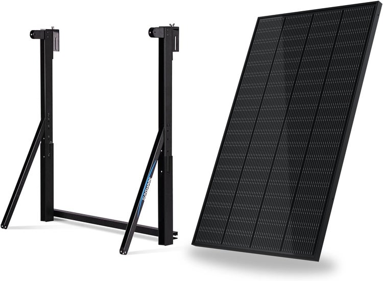 Solarpanel mit Gestell zur Montage