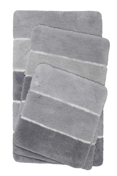 Badteppich Grau Silber Rio Marina Homie Living 70x120 cm