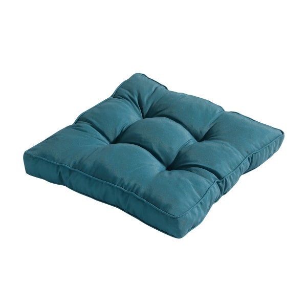 Sitzkissen Florance Panama seeblau - Ca. 47x47 cm - 4er-Set