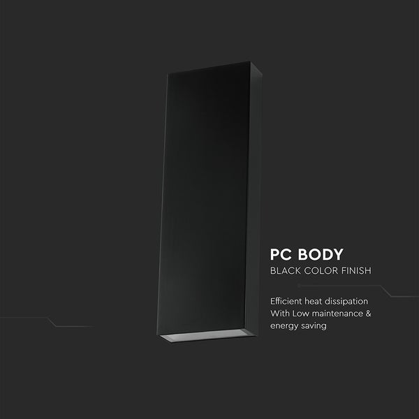 Schwarze PC-Gehäuse Wandleuchte