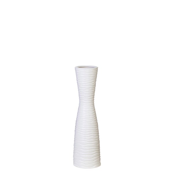 Vase GILDE Höhe 58 cm weiß Keramik