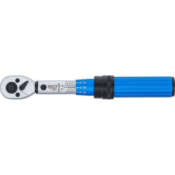 BGS Drehmomentschlüssel Abtrieb Außenvierkant 6,3 mm (1/4) 1 - 6 Nm - 2824