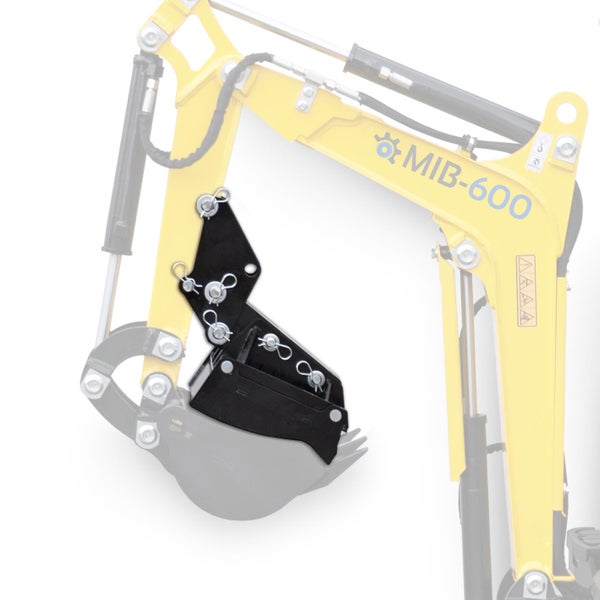 BAMATO Haltekralle und Greifer 2 in 1 für Minibagger MIB-600 - Vielseitiges Zubehör für Ihre Baustelle