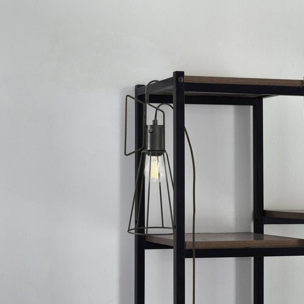 Lindby Tischlampe Tharion (Modern) in Schwarz aus Metall (1 flammig, E27) - Tischleuchte Schreibtischlampe Nachttischlampe Wohnzimmerleuchte