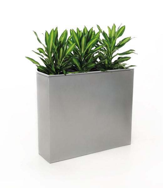 VIVANNO Raumteiler ELEMENTO 75x25x90 cm Zink Silber matt