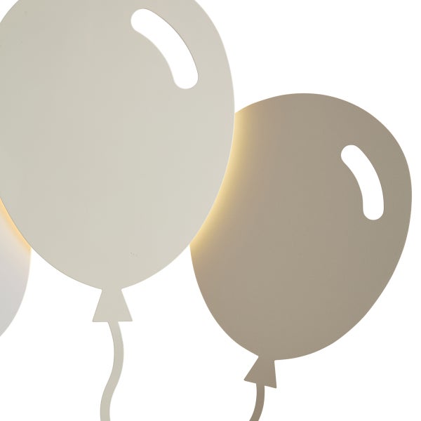 Wandleuchte in Form von Ballons aus Metall zur indirekten Beleuchtung für Kinderzimmer