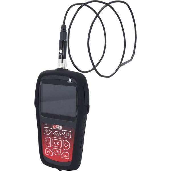 KS Tools Endoskop-Kamera mit Bildschirm und flexibler Sonde