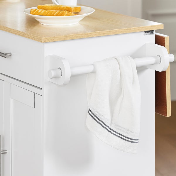 Küchenwagen mit Handtuchhalter