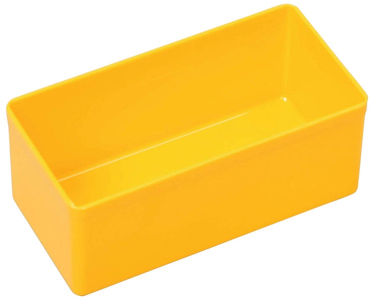 PROREGAL SparSet 5 x Sortimentskasten EuroPlus Insert HxBxT 4,5 x 5,4 x 10,8 cm Gelb