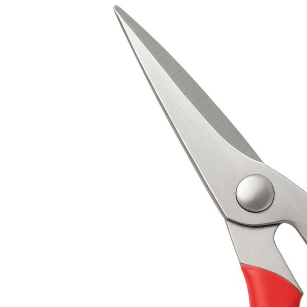 Detailaufnahme einer Schere mit Metallklingen