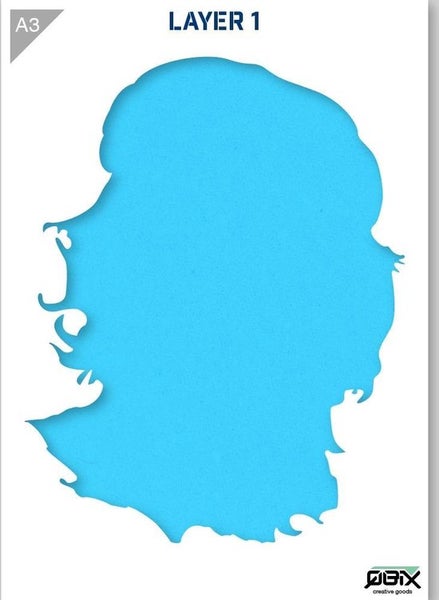 Che Guevara Schablone - 2 Schichten Kunststoff A3 Schablone