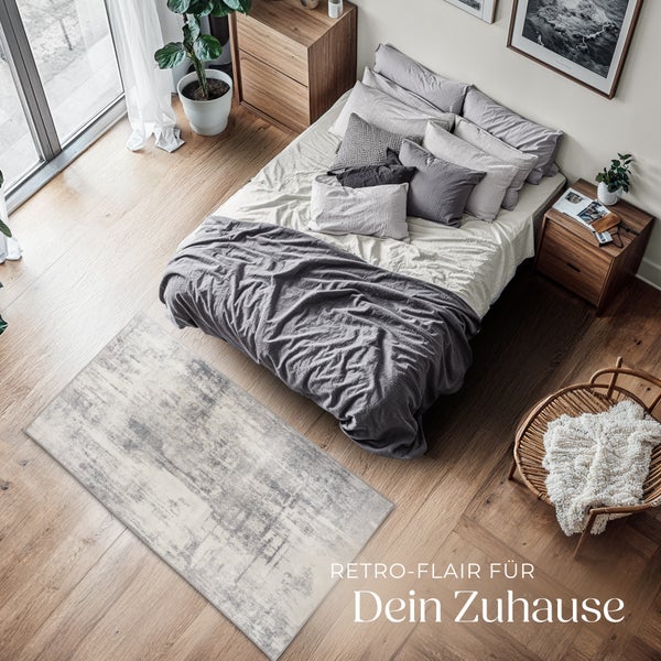 Vintage Designer Teppich tectake rutschfeste Unterseite verschiedene Größen 80 x 150 cm