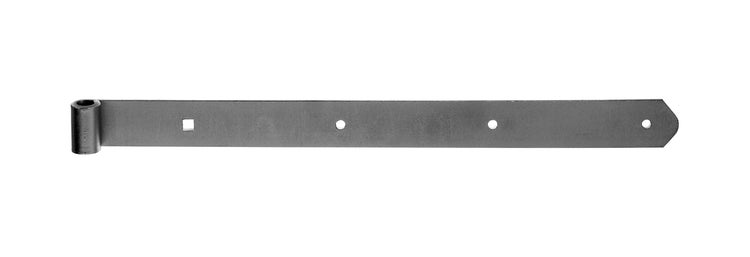 Ladenband aus Stahl zur Befestigung von Fensterlaeden oder Tueren.