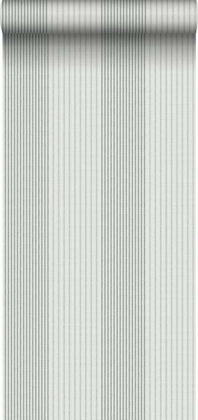 Sanders und Sanders Tapete Streifen Graugrün - 53 cm x 10.05 m - 640673