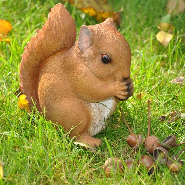 Dekofigur Gartenfigur Eichhörnchen
