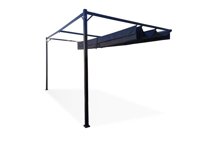 Doppelflügeltor aus Aluminium mit Torantrieb