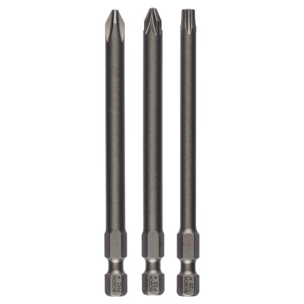 Bosch Schrauberbit-Set Extra-Hart, 3tlg. PH2, PZ2, T25, 89 mm -2607001767