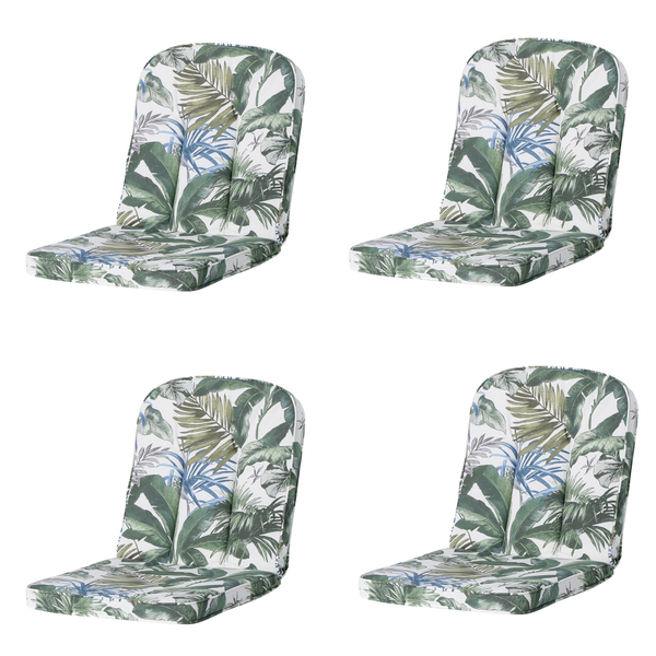 Gartenstuhlauflage Hermitage Bliss blau - Ca. 94x48 cm - 4er-Set