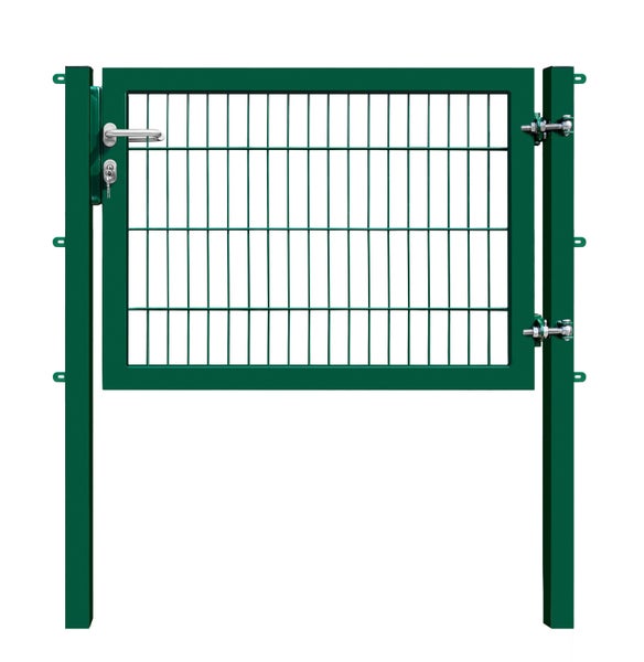 Gartentor mit Schloss und Gitter