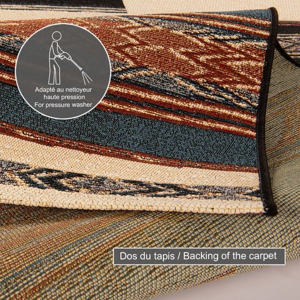 Gewebter Outdoorteppich Aurora Beige 240x340 cm