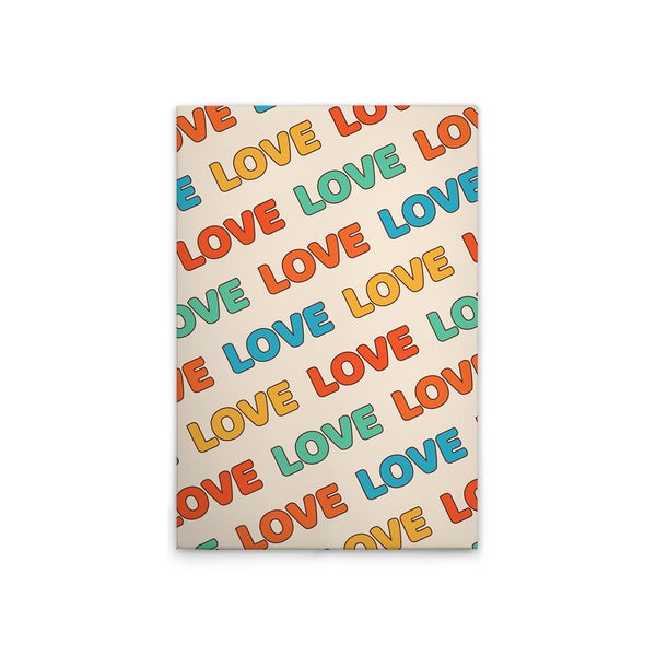 Poster mit 'Liebe'-Muster