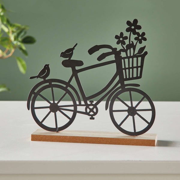 FRANK FLECHTWAREN | Fahrrad Spritztour, METALL, MDF, 19,5 x 4 x 18 cm