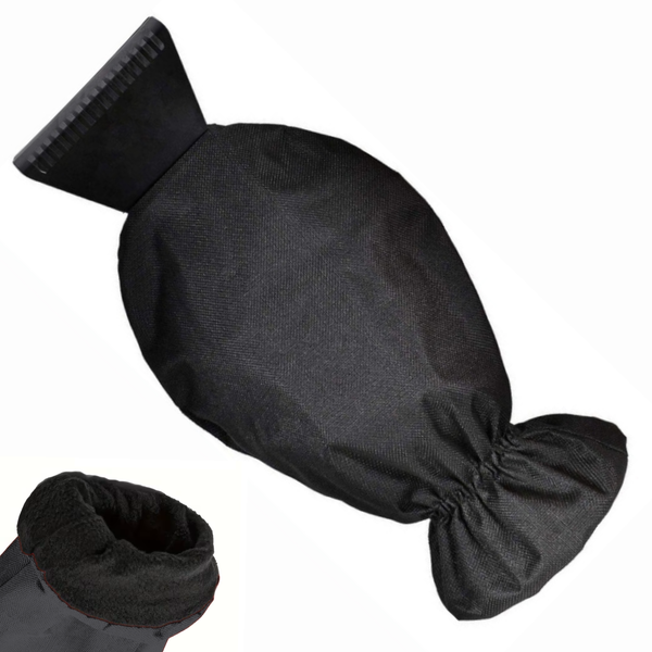 Eiskratzer mit Handschuh