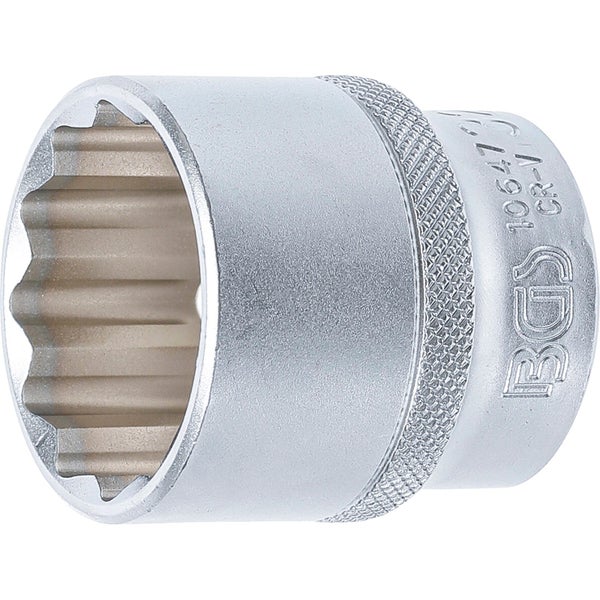 BGS Steckschlüssel-Einsatz Zwölfkant Antrieb Innenvierkant 12,5 mm (1/2) SW 32 mm - 10647